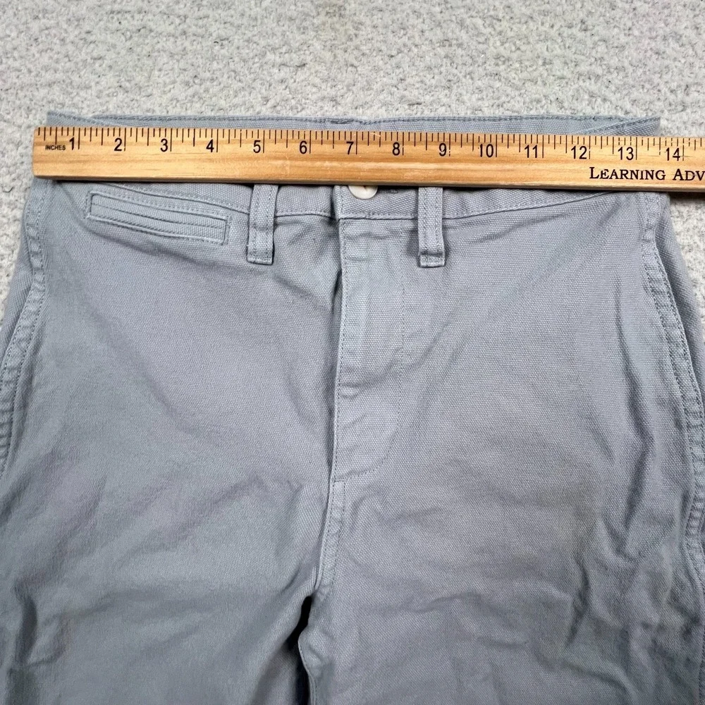 Madewell Curvy Slim Emmett Wide Leg Pants Womens 25 Cropped Pockets‎ Light Blue